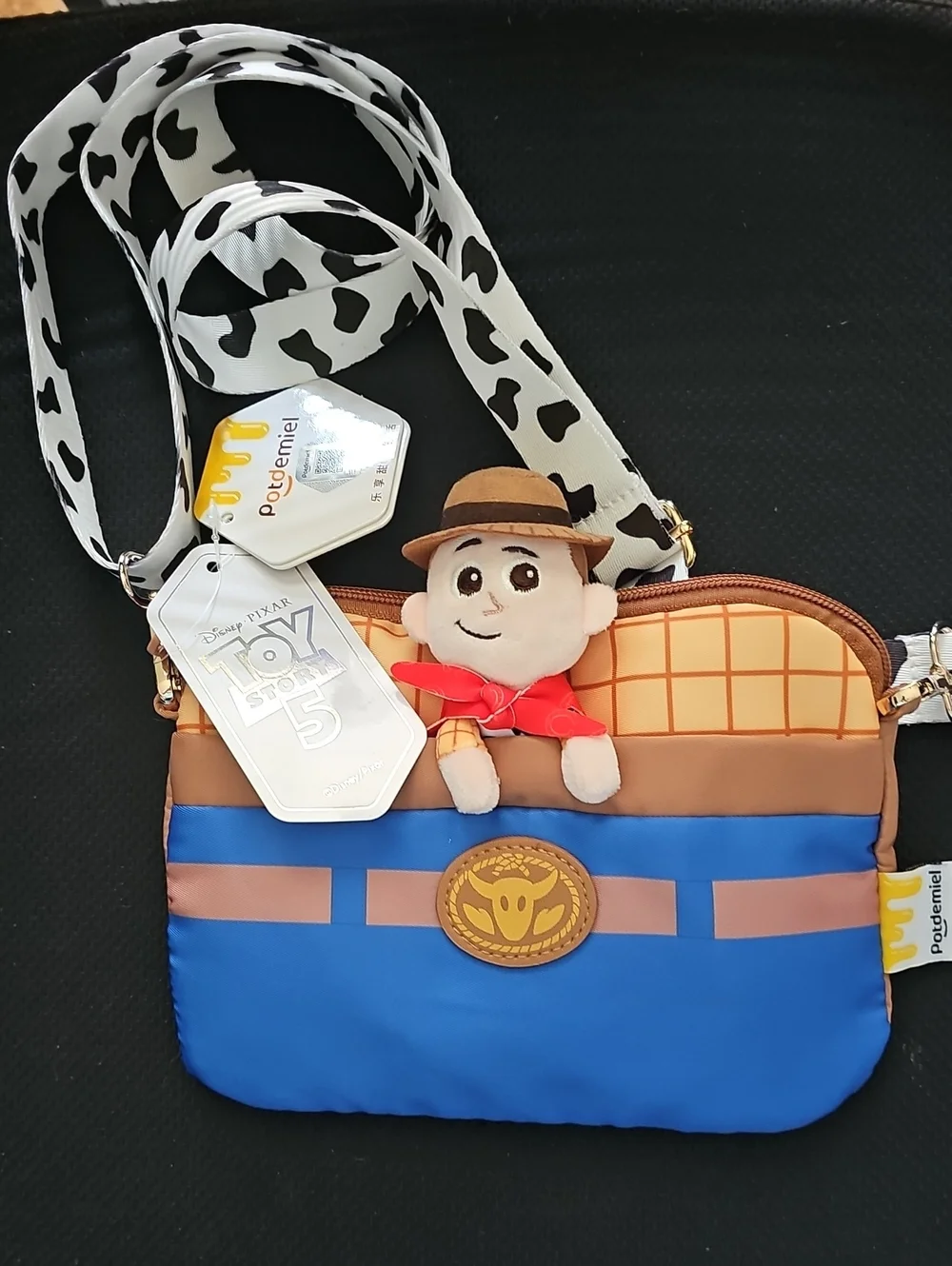 Toy Story 5 Kids Crossbody Bag with Cowboy Plush – Blue/Brown